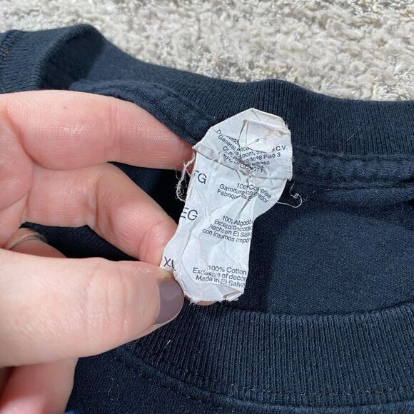 Vintage Y2K Grim Reaper Graveyard 3D Print Tee T Shirt - Picture 4 of 7